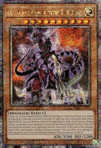 Ultimate Conductor Tyranno (Quarter Century Secret Rare) – RA04-EN287 – Quarter Century Secret Rare – 1. Auflage von Yu-Gi-Oh!