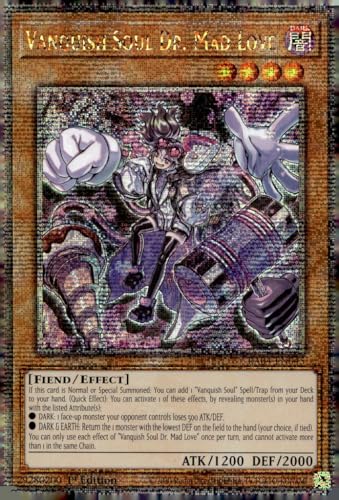 Vanquish Soul Dr. Mad Love (Quarter Century Secret Rare) – RA04-EN045 – Quarter Century Secret Rare – 1. Auflage von Yu-Gi-Oh!