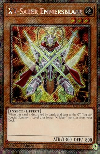 XX-Saber Emmersblade (Platinum Secret Rare) – RA04-EN141 – Platinum Secret Rare – 1. Auflage von Yu-Gi-Oh!