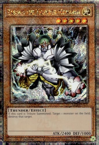 Zaborg The Thunder Monarch (Quarter Century Secret Rare) – RA04-EN125 – Quarter Century Secret Rare – 1. Auflage von Yu-Gi-Oh!
