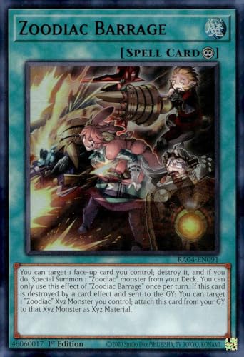 Zoodiac Barrage (UR) - RA04-EN091 - Ultra Rare - 1. Auflage von YU-GI-OH!