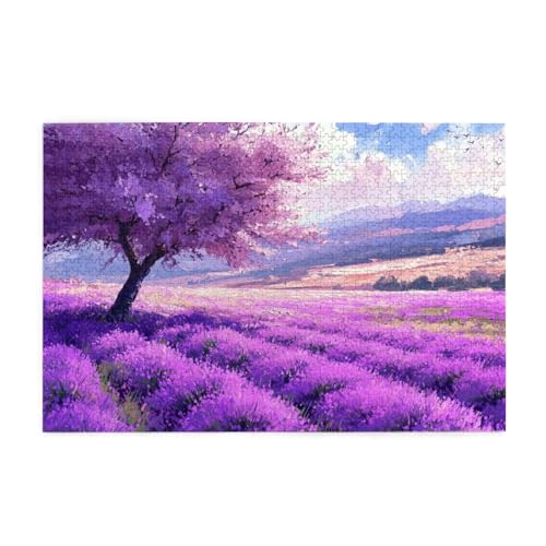 Puzzle 1500 Teile, Puzzle Erwachsene, Holzpuzzle Baum Impossible Jigsaw, Clevere Rätsel, HD Farbe Jigsaw mit Geschenkbox Verpackung for Room Decor, Geschenke für Frauen Lavendel 87x57cm p-1504 Puzzle 1500 Teile, Puzzle Erwachsene, Holzpuzzle Baum Impossible Jigsaw, Clevere Rätsel, HD Farbe Jigsaw mit Geschenkbox Verpackung for Room Decor, Geschenke für Frauen Lavendel 87x57cm p-1504 von Yuammgxi