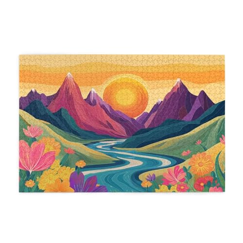 Puzzle 1500 Teile, Puzzle Erwachsene, Holzpuzzle Berg Impossible Jigsaw, Clevere Rätsel, HD Farbe Jigsaw mit Geschenkbox Verpackung for Room Decor, Geschenke für Frauen Sonnenuntergang 87x57cm p-1856 Puzzle 1500 Teile, Puzzle Erwachsene, Holzpuzzle Berg Impossible Jigsaw, Clevere Rätsel, HD Farbe Jigsaw mit Geschenkbox Verpackung for Room Decor, Geschenke für Frauen Sonnenuntergang 87x57cm p-1856 von Yuammgxi