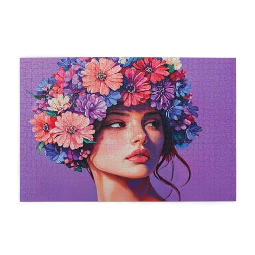 Puzzle 1500 Teile, Puzzle Erwachsene, Holzpuzzle Blume Impossible Jigsaw, Clevere Rätsel, HD Farbe Jigsaw mit Geschenkbox Verpackung for Aesthetic Room Decor, Geschenke für Frauen Frau 87x57cm p-1847 Puzzle 1500 Teile, Puzzle Erwachsene, Holzpuzzle Blume Impossible Jigsaw, Clevere Rätsel, HD Farbe Jigsaw mit Geschenkbox Verpackung for Aesthetic Room Decor, Geschenke für Frauen Frau 87x57cm p-1847 von Yuammgxi
