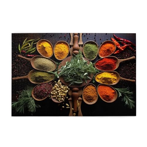 Puzzle 1500 Teile, Puzzle Erwachsene, Holzpuzzle Farbe Impossible Jigsaw, Clevere Rätsel, HD Farbe Jigsaw mit Geschenkbox Verpackung for Aesthetic Room Decor, Geschenke für Frauen Würze 87x57cm p-1721 Puzzle 1500 Teile, Puzzle Erwachsene, Holzpuzzle Farbe Impossible Jigsaw, Clevere Rätsel, HD Farbe Jigsaw mit Geschenkbox Verpackung for Aesthetic Room Decor, Geschenke für Frauen Würze 87x57cm p-1721 von Yuammgxi