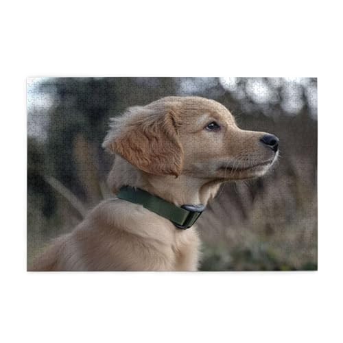 Puzzle 1500 Teile, Puzzle Erwachsene, Holzpuzzle Landschaft Impossible Jigsaw, Clevere Rätsel, HD Farbe Jigsaw mit Geschenkbox Verpackung for Room Decor, Geschenke für Frauen Hund 87x57cm p-482 von Yuammgxi