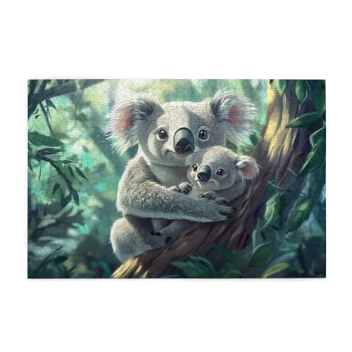 Puzzle 1500 Teile, Puzzle Erwachsene, Holzpuzzle Landschaft Impossible Jigsaw, Clevere Rätsel, HD Farbe Jigsaw mit Geschenkbox Verpackung for Room Decor, Geschenke für Frauen Koala 87x57cm p-27 Puzzle 1500 Teile, Puzzle Erwachsene, Holzpuzzle Landschaft Impossible Jigsaw, Clevere Rätsel, HD Farbe Jigsaw mit Geschenkbox Verpackung for Room Decor, Geschenke für Frauen Koala 87x57cm p-27 von Yuammgxi