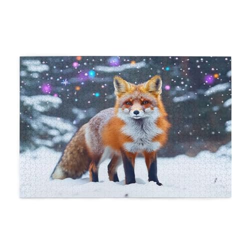 Puzzle 1500 Teile, Puzzle Erwachsene, Holzpuzzle Landschaft Impossible Jigsaw, Clevere Rätsel, HD Farbe Jigsaw mit Geschenkbox Verpackung for Room Decor, Geschenke für Frauen Tier 87x57cm p-192 von Yuammgxi