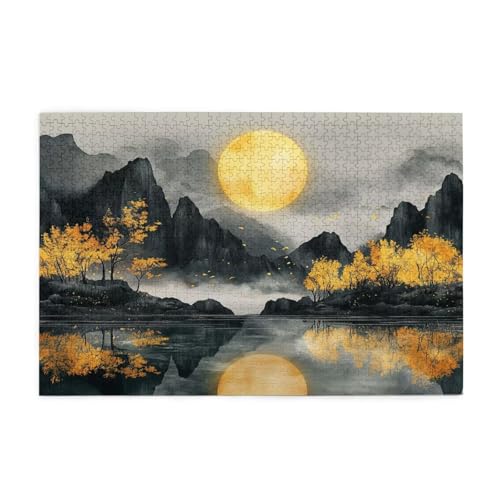 Puzzle 1500 Teile, Puzzle Erwachsene, Holzpuzzle Retro Impossible Jigsaw, Clevere Rätsel, HD Farbe Jigsaw mit Geschenkbox Verpackung for Aesthetic Room Decor, Geschenke für Frauen Berg 87x57cm p-153 Puzzle 1500 Teile, Puzzle Erwachsene, Holzpuzzle Retro Impossible Jigsaw, Clevere Rätsel, HD Farbe Jigsaw mit Geschenkbox Verpackung for Aesthetic Room Decor, Geschenke für Frauen Berg 87x57cm p-153 von Yuammgxi