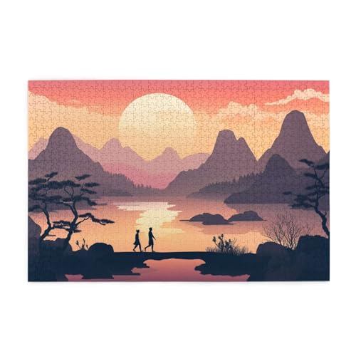 Puzzle 1500 Teile, Puzzle Erwachsene, Holzpuzzle Retro Impossible Jigsaw, Clevere Rätsel, HD Farbe Jigsaw mit Geschenkbox Verpackung for Room Decor, Geschenke für Frauen Landschaft 87x57cm p-279 Puzzle 1500 Teile, Puzzle Erwachsene, Holzpuzzle Retro Impossible Jigsaw, Clevere Rätsel, HD Farbe Jigsaw mit Geschenkbox Verpackung for Room Decor, Geschenke für Frauen Landschaft 87x57cm p-279 von Yuammgxi