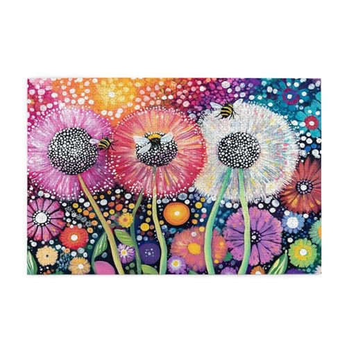 Puzzle 2000 Teile, Puzzle Erwachsene, Holzpuzzle Abstrakt Impossible Jigsaw, Clevere Rätsel, HD Farbe Jigsaw mit Geschenkbox Verpackung for Room Decor, Geschenke für Frauen Blume 100x70cm p-842 von Yuammgxi
