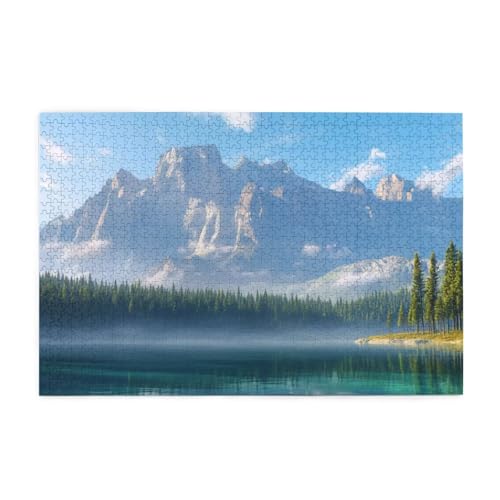 Puzzle 2000 Teile, Puzzle Erwachsene, Holzpuzzle Berg Impossible Jigsaw, Clevere Rätsel, HD Farbe Jigsaw mit Geschenkbox Verpackung for Room Decor, Geschenke für Frauen Dschungel 100x70cm p-890 von Yuammgxi