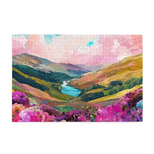 Puzzle 2000 Teile, Puzzle Erwachsene, Holzpuzzle Berg Impossible Jigsaw, Clevere Rätsel, HD Farbe Jigsaw mit Geschenkbox Verpackung for Room Decor, Geschenke für Frauen Landschaft 100x70cm p-231 von Yuammgxi