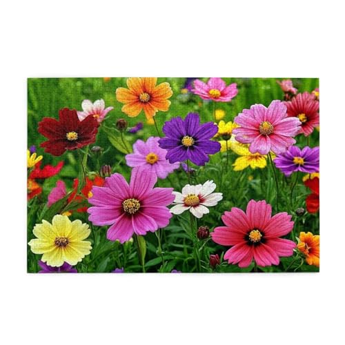 Puzzle 2000 Teile, Puzzle Erwachsene, Holzpuzzle Blume Impossible Jigsaw, Clevere Rätsel, HD Farbe Jigsaw mit Geschenkbox Verpackung for Aesthetic Room Decor, Geschenke für Frauen Farbe 100x70cm p-391 von Yuammgxi