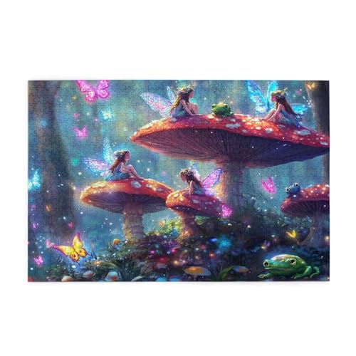 Puzzle 2000 Teile, Puzzle Erwachsene, Holzpuzzle Engel Impossible Jigsaw, Clevere Rätsel, HD Farbe Jigsaw mit Geschenkbox Verpackung for Aesthetic Room Decor, Geschenke für Frauen Tier 100x70cm p-80 von Yuammgxi