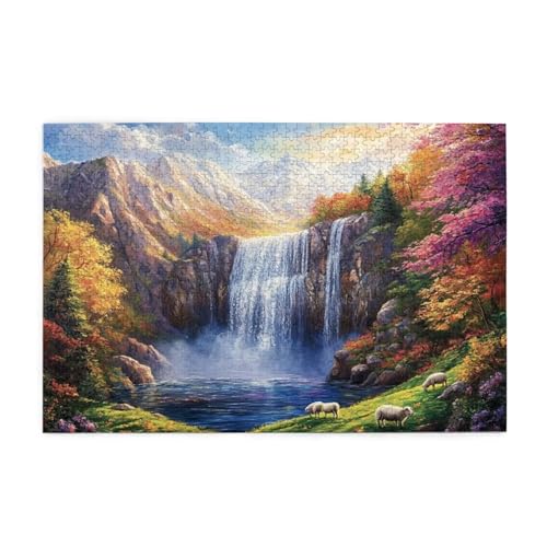 Puzzle 2000 Teile, Puzzle Erwachsene, Holzpuzzle Fallen Impossible Jigsaw, Clevere Rätsel, HD Farbe Jigsaw mit Geschenkbox Verpackung for Room Decor, Geschenke für Frauen Berg 100x70cm p-1982 Puzzle 2000 Teile, Puzzle Erwachsene, Holzpuzzle Fallen Impossible Jigsaw, Clevere Rätsel, HD Farbe Jigsaw mit Geschenkbox Verpackung for Room Decor, Geschenke für Frauen Berg 100x70cm p-1982 von Yuammgxi