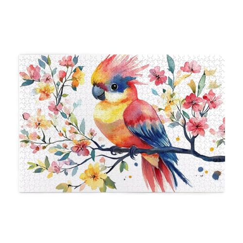 Puzzle 2000 Teile, Puzzle Erwachsene, Holzpuzzle Farbe Impossible Jigsaw, Clevere Rätsel, HD Farbe Jigsaw mit Geschenkbox Verpackung for Room Decor, Geschenke für Frauen Papagei 100x70cm p-1285 von Yuammgxi