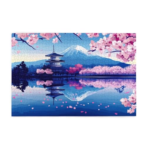 Puzzle 2000 Teile, Puzzle Erwachsene, Holzpuzzle Japan Impossible Jigsaw, Clevere Rätsel, HD Farbe Jigsaw mit Geschenkbox Verpackung for Aesthetic Room Decor, Geschenke für Frauen Berg 100x70cm p-1921 von Yuammgxi