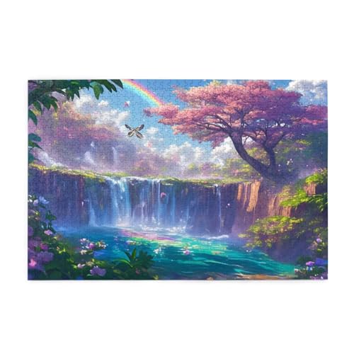 Puzzle 2000 Teile, Puzzle Erwachsene, Holzpuzzle Japan Impossible Jigsaw, Clevere Rätsel, HD Farbe Jigsaw mit Geschenkbox Verpackung for Aesthetic Room Decor, Geschenke für Frauen See 100x70cm p-1097 von Yuammgxi
