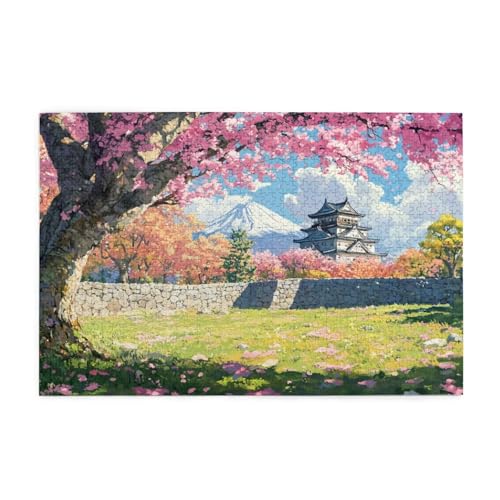 Puzzle 2000 Teile, Puzzle Erwachsene, Holzpuzzle Japan Impossible Jigsaw, Clevere Rätsel, HD Farbe Jigsaw mit Geschenkbox Verpackung for Room Decor, Geschenke für Frauen Garten 100x70cm p-853 von Yuammgxi