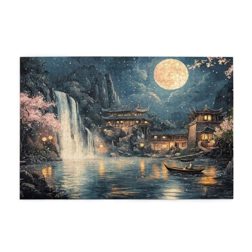 Puzzle 2000 Teile, Puzzle Erwachsene, Holzpuzzle Japan Impossible Jigsaw, Clevere Rätsel, HD Farbe Jigsaw mit Geschenkbox Verpackung for Room Decor, Geschenke für Frauen Landschaft 100x70cm p-846 von Yuammgxi