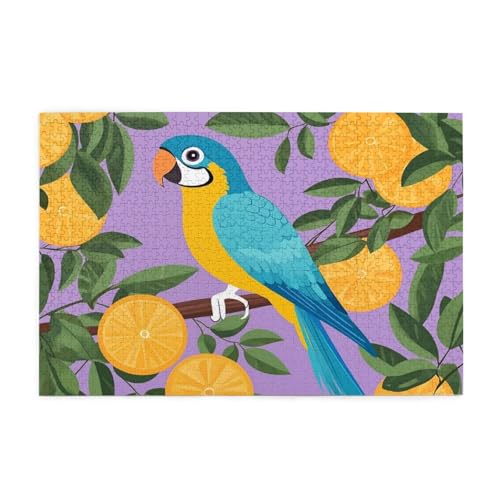 Puzzle 2000 Teile, Puzzle Erwachsene, Holzpuzzle Karikatur Impossible Jigsaw, Clevere Rätsel, HD Farbe Jigsaw mit Geschenkbox Verpackung for Room Decor, Geschenke für Frauen Vogel 100x70cm p-813 von Yuammgxi