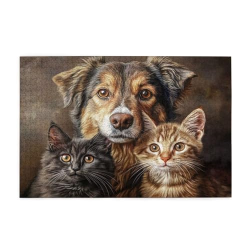Puzzle 2000 Teile, Puzzle Erwachsene, Holzpuzzle Katze Impossible Jigsaw, Clevere Rätsel, HD Farbe Jigsaw mit Geschenkbox Verpackung for Aesthetic Room Decor, Geschenke für Frauen Hund 100x70cm p-225 Puzzle 2000 Teile, Puzzle Erwachsene, Holzpuzzle Katze Impossible Jigsaw, Clevere Rätsel, HD Farbe Jigsaw mit Geschenkbox Verpackung for Aesthetic Room Decor, Geschenke für Frauen Hund 100x70cm p-225 von Yuammgxi