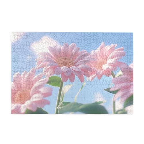 Puzzle 2000 Teile, Puzzle Erwachsene, Holzpuzzle Landschaft Impossible Jigsaw, Clevere Rätsel, Farbe Jigsaw mit Geschenkbox Verpackung for Room Decor, Geschenke für Frauen Gänseblümchen 100x70cm p-304 von Yuammgxi
