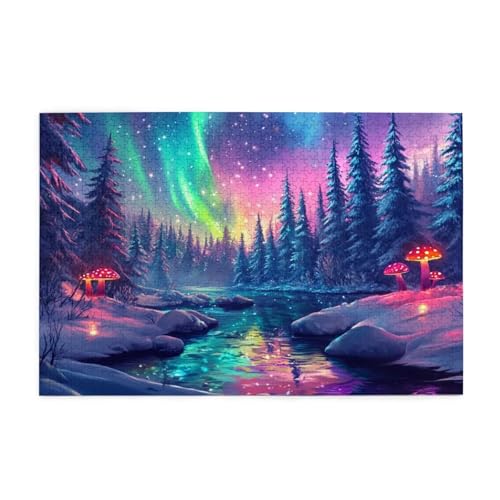 Puzzle 2000 Teile, Puzzle Erwachsene, Holzpuzzle Landschaft Impossible Jigsaw, Clevere Rätsel, HD Farbe Jigsaw mit Geschenkbox Verpackung for Room Decor, Geschenke für Frauen Aurora 100x70cm p-1902 Puzzle 2000 Teile, Puzzle Erwachsene, Holzpuzzle Landschaft Impossible Jigsaw, Clevere Rätsel, HD Farbe Jigsaw mit Geschenkbox Verpackung for Room Decor, Geschenke für Frauen Aurora 100x70cm p-1902 von Yuammgxi