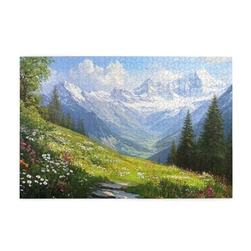 Puzzle 2000 Teile, Puzzle Erwachsene, Holzpuzzle Landschaft Impossible Jigsaw, Clevere Rätsel, HD Farbe Jigsaw mit Geschenkbox Verpackung for Room Decor, Geschenke für Frauen Natur 100x70cm p-902 von Yuammgxi