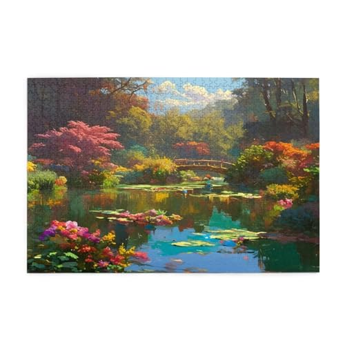 Puzzle 2000 Teile, Puzzle Erwachsene, Holzpuzzle Landschaft Impossible Jigsaw, Clevere Rätsel, HD Farbe Jigsaw mit Geschenkbox Verpackung for Room Decor, Geschenke für Frauen Teich 100x70cm p-1085 Puzzle 2000 Teile, Puzzle Erwachsene, Holzpuzzle Landschaft Impossible Jigsaw, Clevere Rätsel, HD Farbe Jigsaw mit Geschenkbox Verpackung for Room Decor, Geschenke für Frauen Teich 100x70cm p-1085 von Yuammgxi