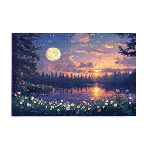 Puzzle 2000 Teile, Puzzle Erwachsene, Holzpuzzle Meer Impossible Jigsaw, Clevere Rätsel, HD Farbe Jigsaw mit Geschenkbox Verpackung for Aesthetic Room Decor, Geschenke für Frauen Mond 100x70cm p-250 Puzzle 2000 Teile, Puzzle Erwachsene, Holzpuzzle Meer Impossible Jigsaw, Clevere Rätsel, HD Farbe Jigsaw mit Geschenkbox Verpackung for Aesthetic Room Decor, Geschenke für Frauen Mond 100x70cm p-250 von Yuammgxi