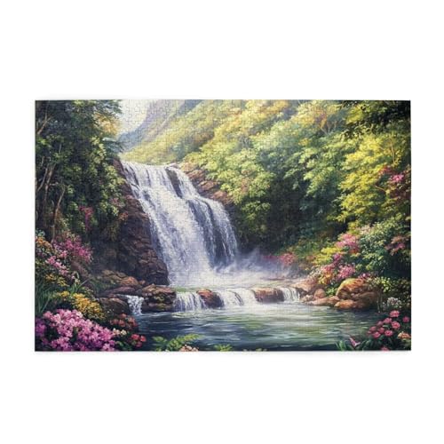 Puzzle 2000 Teile, Puzzle Erwachsene, Holzpuzzle Natur Impossible Jigsaw, Clevere Rätsel, HD Farbe Jigsaw mit Geschenkbox Verpackung for Room Decor, Geschenke für Frauen Fallen 100x70cm p-885 von Yuammgxi