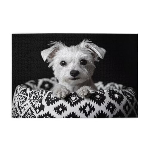 Puzzle 2000 Teile, Puzzle Erwachsene, Holzpuzzle Retro Impossible Jigsaw, Clevere Rätsel, HD Farbe Jigsaw mit Geschenkbox Verpackung for Aesthetic Room Decor, Geschenke für Frauen Hund 100x70cm p-399 von Yuammgxi