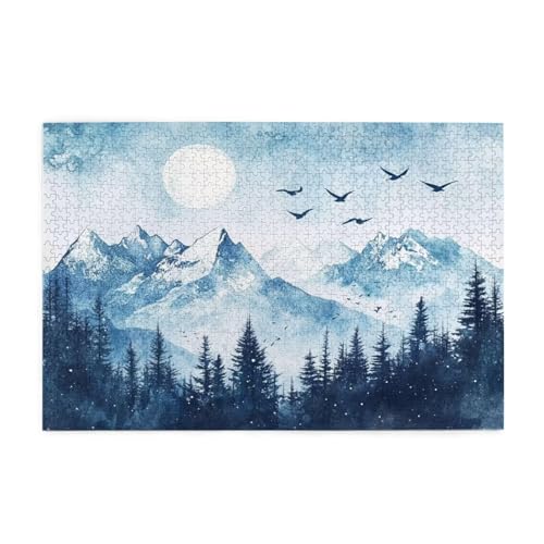 Puzzle 2000 Teile, Puzzle Erwachsene, Holzpuzzle Retro Impossible Jigsaw, Clevere Rätsel, HD Farbe Jigsaw mit Geschenkbox Verpackung for Room Decor, Geschenke für Frauen Landschaft 100x70cm p-383 von Yuammgxi