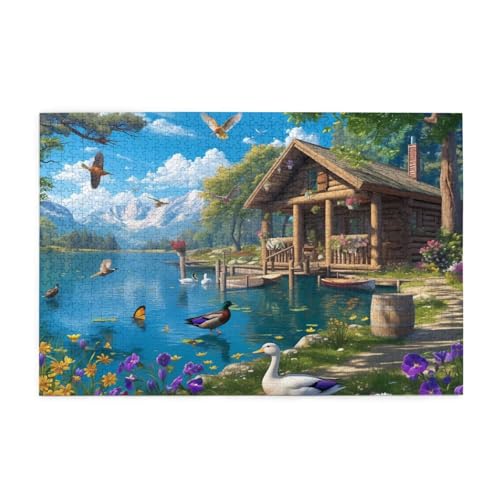 Puzzle 2000 Teile, Puzzle Erwachsene, Holzpuzzle Tier Impossible Jigsaw, Clevere Rätsel, HD Farbe Jigsaw mit Geschenkbox Verpackung for Aesthetic Room Decor, Geschenke für Frauen Meer 100x70cm p-1133 von Yuammgxi