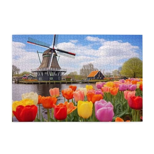 Puzzle 300 Teile, Puzzle Erwachsene, Holzpuzzle Blume Impossible Jigsaw, Clevere Rätsel, HD Farbe Jigsaw mit Geschenkbox Verpackung for Aesthetic Room Decor, Geschenke für Frauen Meer 40x28cm p-1756 von Yuammgxi