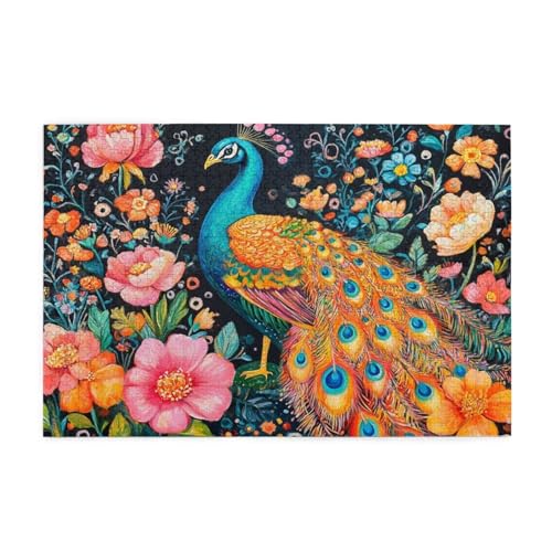 Puzzle 300 Teile, Puzzle Erwachsene, Holzpuzzle Blume Impossible Jigsaw, Clevere Rätsel, HD Farbe Jigsaw mit Geschenkbox Verpackung for Aesthetic Room Decor, Geschenke für Frauen Pfau 40x28cm p-2022 Puzzle 300 Teile, Puzzle Erwachsene, Holzpuzzle Blume Impossible Jigsaw, Clevere Rätsel, HD Farbe Jigsaw mit Geschenkbox Verpackung for Aesthetic Room Decor, Geschenke für Frauen Pfau 40x28cm p-2022 von Yuammgxi