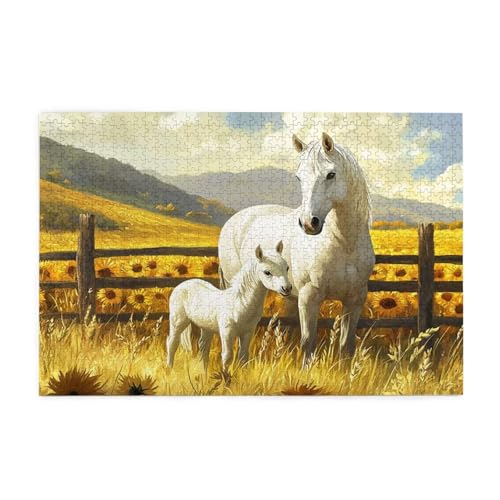 Puzzle 300 Teile, Puzzle Erwachsene, Holzpuzzle Blume Impossible Jigsaw, Clevere Rätsel, HD Farbe Jigsaw mit Geschenkbox Verpackung for Aesthetic Room Decor, Geschenke für Frauen Tier 40x28cm p-1010 von Yuammgxi