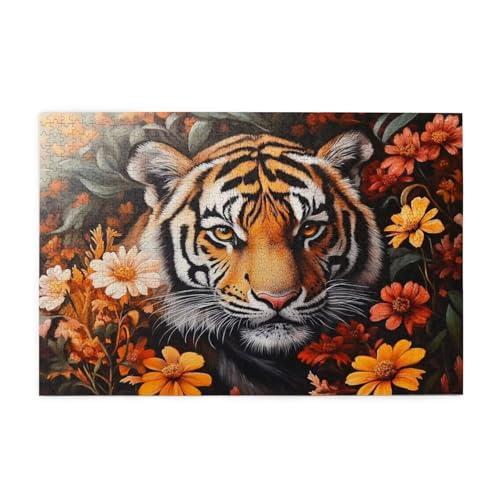 Puzzle 300 Teile, Puzzle Erwachsene, Holzpuzzle Blume Impossible Jigsaw, Clevere Rätsel, HD Farbe Jigsaw mit Geschenkbox Verpackung for Aesthetic Room Decor, Geschenke für Frauen Tiger 40x28cm p-324 Puzzle 300 Teile, Puzzle Erwachsene, Holzpuzzle Blume Impossible Jigsaw, Clevere Rätsel, HD Farbe Jigsaw mit Geschenkbox Verpackung for Aesthetic Room Decor, Geschenke für Frauen Tiger 40x28cm p-324 von Yuammgxi