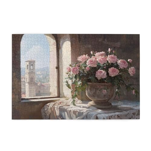 Puzzle 300 Teile, Puzzle Erwachsene, Holzpuzzle Blume Impossible Jigsaw, Clevere Rätsel, HD Farbe Jigsaw mit Geschenkbox Verpackung for Room Decor, Geschenke für Frauen Fensterbank 40x28cm p-74 Puzzle 300 Teile, Puzzle Erwachsene, Holzpuzzle Blume Impossible Jigsaw, Clevere Rätsel, HD Farbe Jigsaw mit Geschenkbox Verpackung for Room Decor, Geschenke für Frauen Fensterbank 40x28cm p-74 von Yuammgxi
