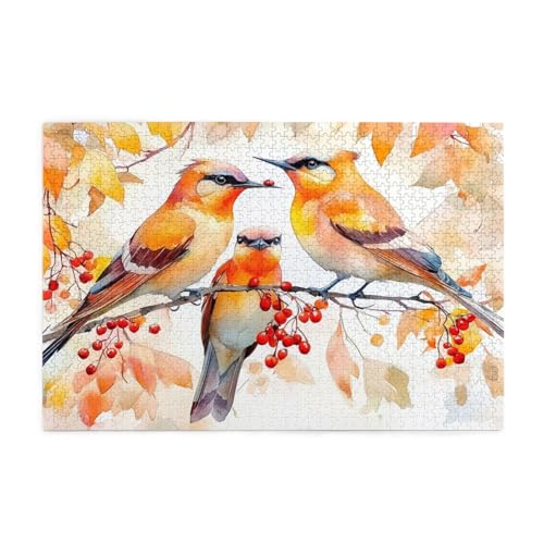 Puzzle 300 Teile, Puzzle Erwachsene, Holzpuzzle Herbst Impossible Jigsaw, Clevere Rätsel, HD Farbe Jigsaw mit Geschenkbox Verpackung for Aesthetic Room Decor, Geschenke für Frauen Vogel 40x28cm p-1484 Puzzle 300 Teile, Puzzle Erwachsene, Holzpuzzle Herbst Impossible Jigsaw, Clevere Rätsel, HD Farbe Jigsaw mit Geschenkbox Verpackung for Aesthetic Room Decor, Geschenke für Frauen Vogel 40x28cm p-1484 von Yuammgxi