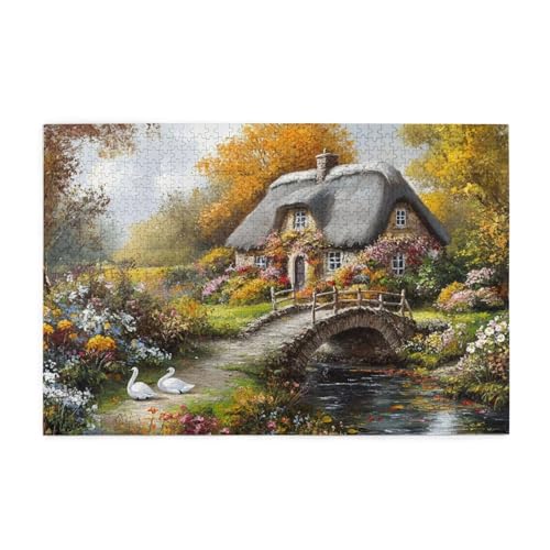 Puzzle 300 Teile, Puzzle Erwachsene, Holzpuzzle Herbst Impossible Jigsaw, Clevere Rätsel, HD Farbe Jigsaw mit Geschenkbox Verpackung for Room Decor, Geschenke für Frauen Garten 40x28cm p-1595 Puzzle 300 Teile, Puzzle Erwachsene, Holzpuzzle Herbst Impossible Jigsaw, Clevere Rätsel, HD Farbe Jigsaw mit Geschenkbox Verpackung for Room Decor, Geschenke für Frauen Garten 40x28cm p-1595 von Yuammgxi
