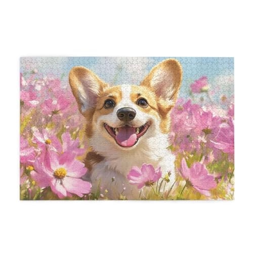Puzzle 300 Teile, Puzzle Erwachsene, Holzpuzzle Hund Impossible Jigsaw, Clevere Rätsel, HD Farbe Jigsaw mit Geschenkbox Verpackung for Aesthetic Room Decor, Geschenke für Frauen Blume 40x28cm p-100 Puzzle 300 Teile, Puzzle Erwachsene, Holzpuzzle Hund Impossible Jigsaw, Clevere Rätsel, HD Farbe Jigsaw mit Geschenkbox Verpackung for Aesthetic Room Decor, Geschenke für Frauen Blume 40x28cm p-100 von Yuammgxi