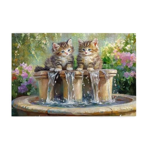 Puzzle 300 Teile, Puzzle Erwachsene, Holzpuzzle Katze Impossible Jigsaw, Clevere Rätsel, HD Farbe Jigsaw mit Geschenkbox Verpackung for Aesthetic Room Decor, Geschenke für Frauen Anlage 40x28cm p-1280 Puzzle 300 Teile, Puzzle Erwachsene, Holzpuzzle Katze Impossible Jigsaw, Clevere Rätsel, HD Farbe Jigsaw mit Geschenkbox Verpackung for Aesthetic Room Decor, Geschenke für Frauen Anlage 40x28cm p-1280 von Yuammgxi