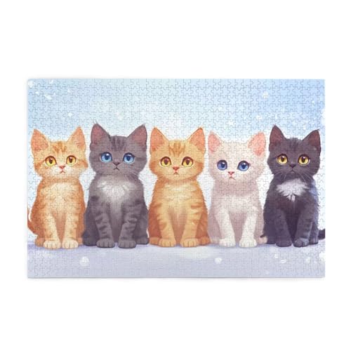 Puzzle 300 Teile, Puzzle Erwachsene, Holzpuzzle Katze Impossible Jigsaw, Clevere Rätsel, HD Farbe Jigsaw mit Geschenkbox Verpackung for Aesthetic Room Decor, Geschenke für Frauen Tier 40x28cm p-1663 Puzzle 300 Teile, Puzzle Erwachsene, Holzpuzzle Katze Impossible Jigsaw, Clevere Rätsel, HD Farbe Jigsaw mit Geschenkbox Verpackung for Aesthetic Room Decor, Geschenke für Frauen Tier 40x28cm p-1663 von Yuammgxi