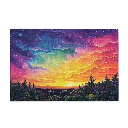 Puzzle 300 Teile, Puzzle Erwachsene, Holzpuzzle Landschaft Impossible Jigsaw, Clevere Rätsel, Farbe Jigsaw mit Geschenkbox Verpackung for Room Decor, Geschenke für Frauen Sternenhimmel 40x28cm p-1970 Puzzle 300 Teile, Puzzle Erwachsene, Holzpuzzle Landschaft Impossible Jigsaw, Clevere Rätsel, Farbe Jigsaw mit Geschenkbox Verpackung for Room Decor, Geschenke für Frauen Sternenhimmel 40x28cm p-1970 von Yuammgxi