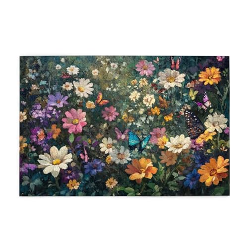 Puzzle 300 Teile, Puzzle Erwachsene, Holzpuzzle Landschaft Impossible Jigsaw, Clevere Rätsel, Farbe Jigsaw mit Geschenkbox Verpackung for Room Decor, Geschenke für Frauen Wilde Blumen 40x28cm p-1946 Puzzle 300 Teile, Puzzle Erwachsene, Holzpuzzle Landschaft Impossible Jigsaw, Clevere Rätsel, Farbe Jigsaw mit Geschenkbox Verpackung for Room Decor, Geschenke für Frauen Wilde Blumen 40x28cm p-1946 von Yuammgxi