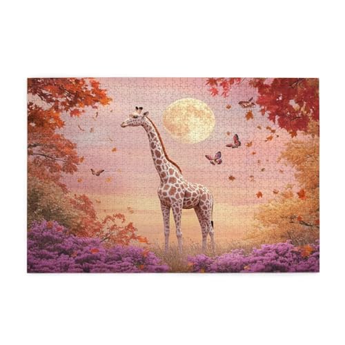 Puzzle 300 Teile, Puzzle Erwachsene, Holzpuzzle Landschaft Impossible Jigsaw, Clevere Rätsel, HD Farbe Jigsaw mit Geschenkbox Verpackung for Room Decor, Geschenke für Frauen Giraffe 40x28cm p-1824 Puzzle 300 Teile, Puzzle Erwachsene, Holzpuzzle Landschaft Impossible Jigsaw, Clevere Rätsel, HD Farbe Jigsaw mit Geschenkbox Verpackung for Room Decor, Geschenke für Frauen Giraffe 40x28cm p-1824 von Yuammgxi