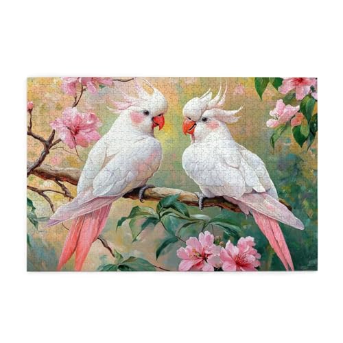 Puzzle 300 Teile, Puzzle Erwachsene, Holzpuzzle Landschaft Impossible Jigsaw, Clevere Rätsel, HD Farbe Jigsaw mit Geschenkbox Verpackung for Room Decor, Geschenke für Frauen Papagei 40x28cm p-420 von Yuammgxi